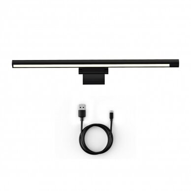 Baseus i-wok Pro series USB stepless dimming screen hanging light (fighting) juodos spalvos 5