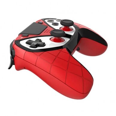 iPega Spiderman PG-4012 Belaidis žaidimų pultelis su liečiamais mygtukais PS4 (raudonas) 2